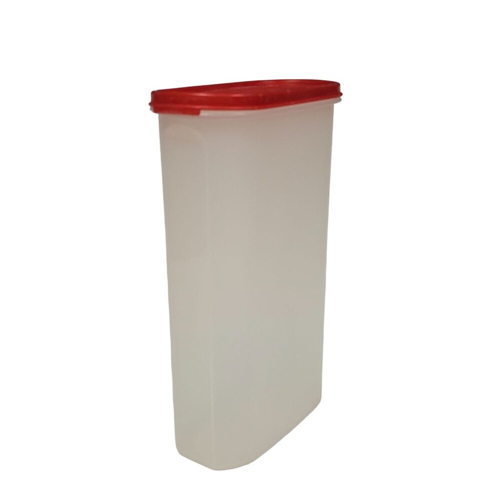 Vtg Tupperware Modular Mates #1615-2 11" Tall Oval Container W/ Lid 12 1/4 Cup